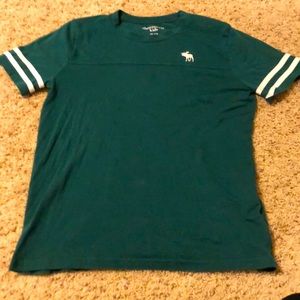 Boys Abercrombie kids green shirt sleeve shirt